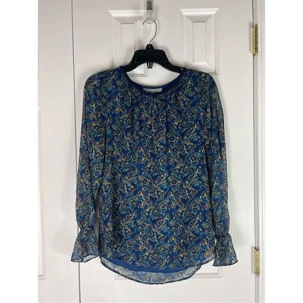 NWT Daniel Rainn Calvin’s Bell Sleeve Blouse Size Small